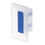 Miniature : XD02 Bouton plastique rectangulaire bleu ou rose.