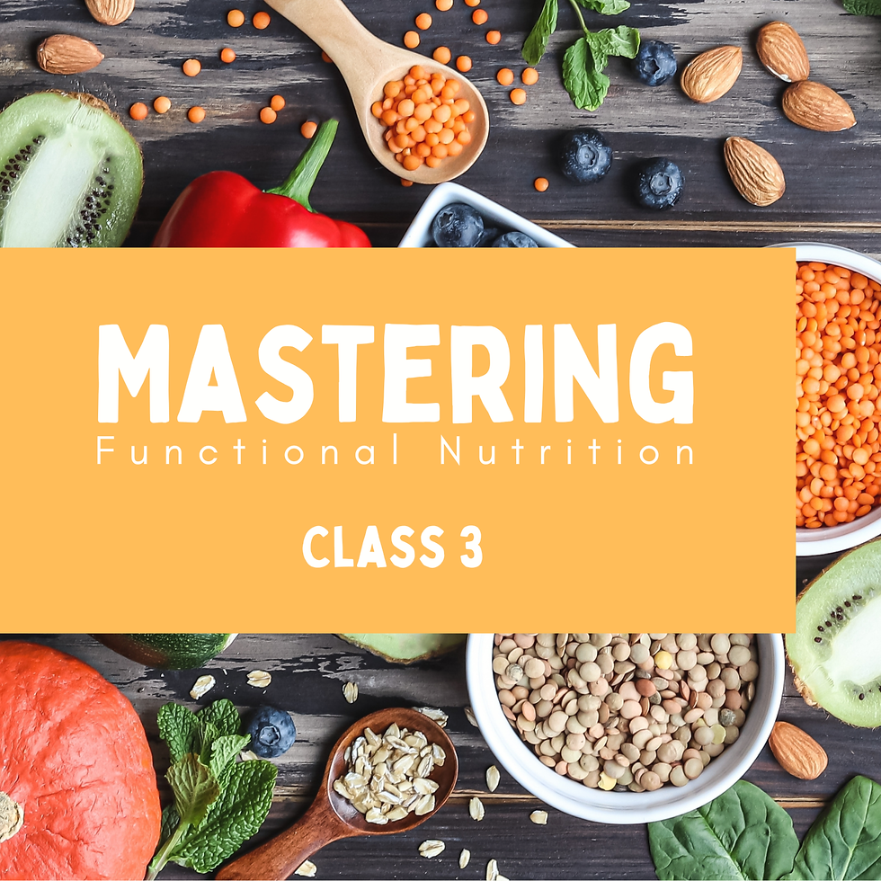 Mastering Functional Nutrition: The Power of Your Microbiome Class 3