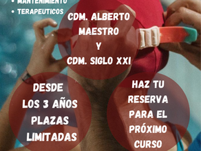 RESERVA TU PLAZA PARA NUESTROS CURSOS DE NATACIÓN