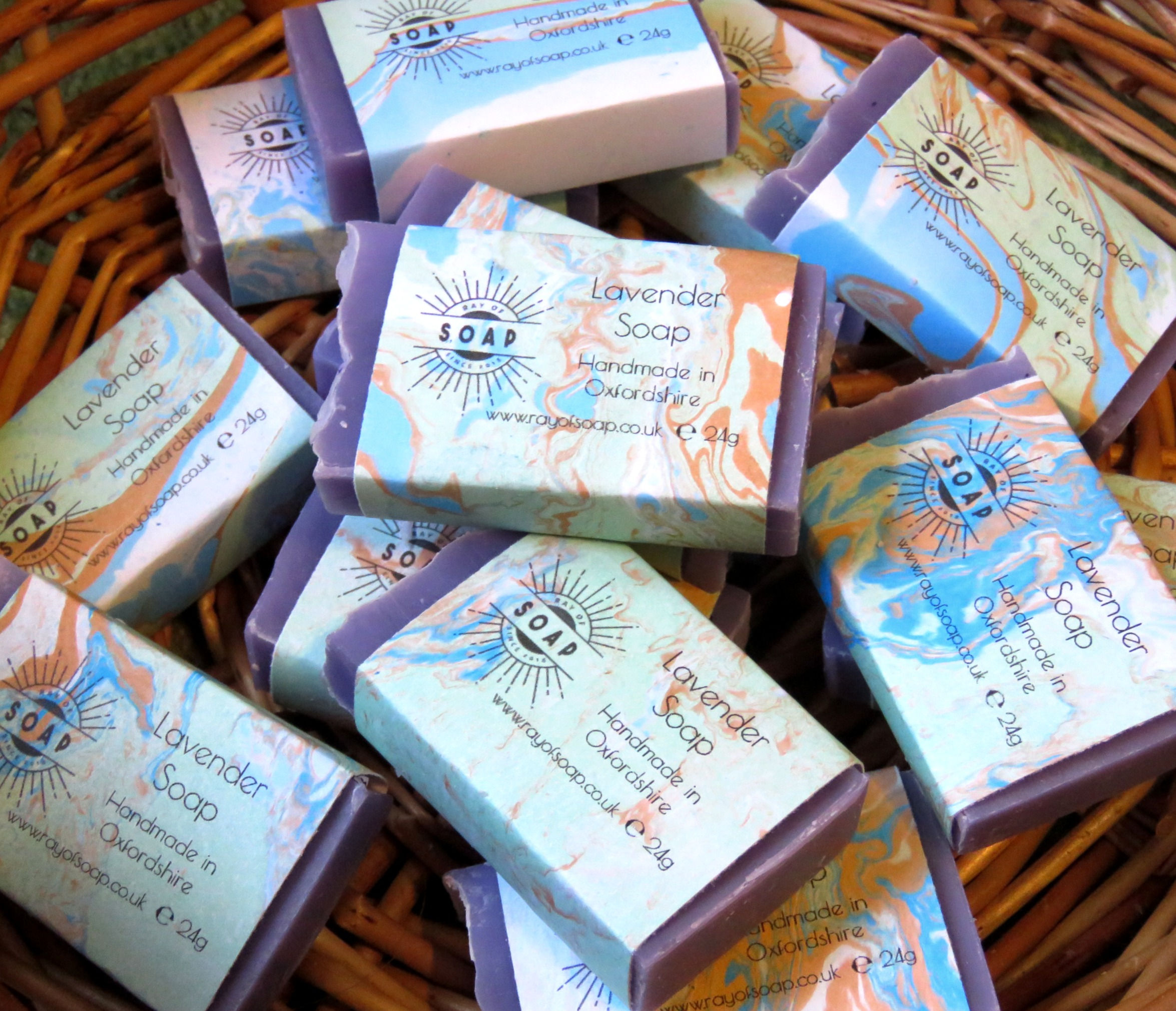 Guest soap sized small bars of Lavender soap