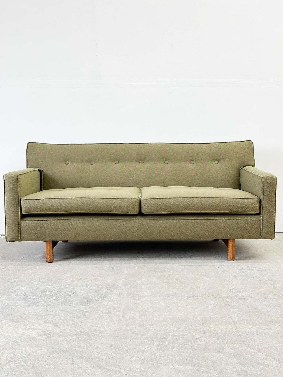 Thumbnail: Tufted Dunbar Sofa with Mahogany Legs