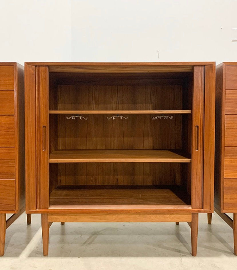 Thumbnail: Johannes Aasbjerg Teak Tambour cabinet 