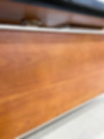 Thumbnail: Unique Aluminum and Teak Executive Office Desk