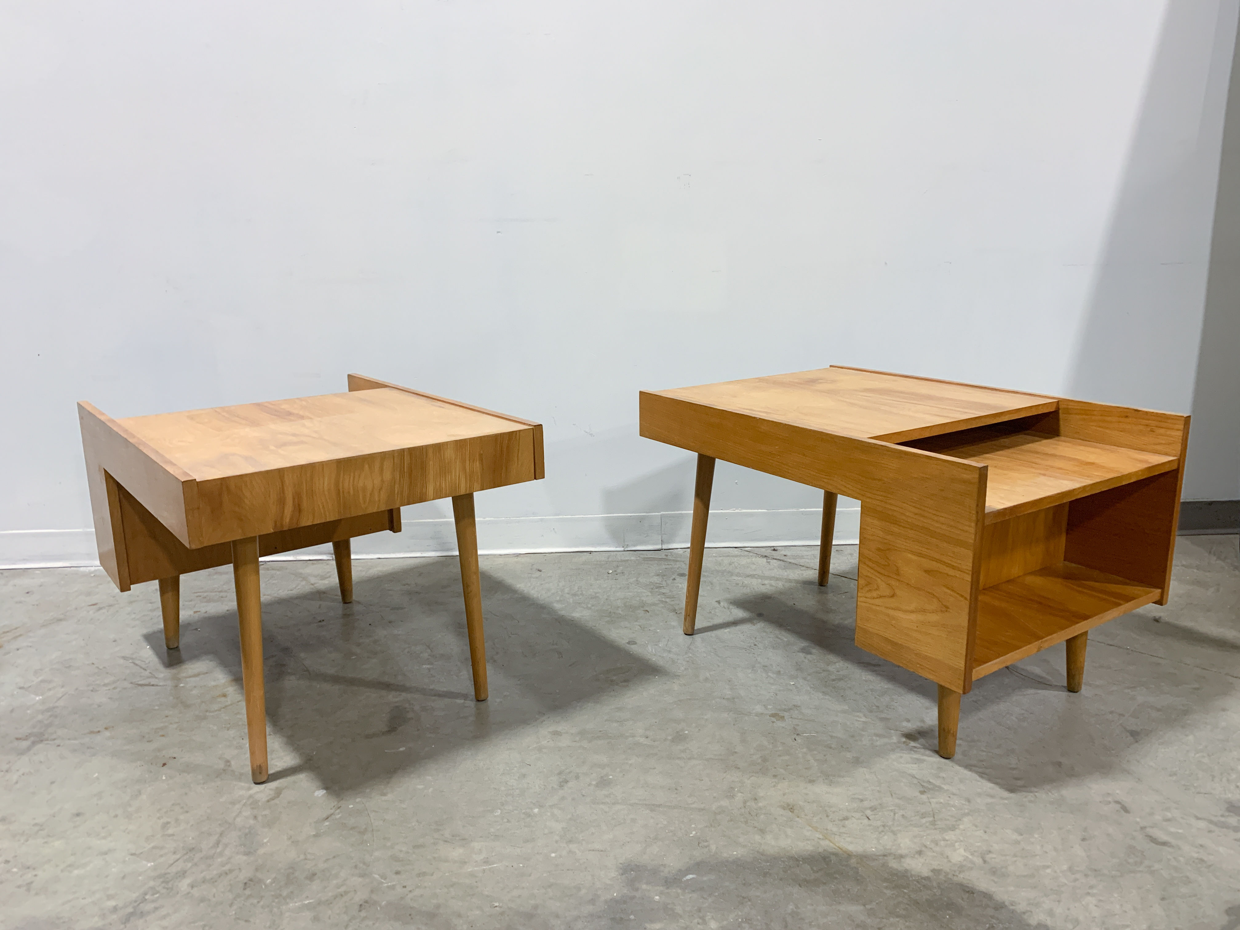 Mid-Century Modern Book Shelf End Tables by Glenn of California