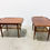 Thumbnail: Pair of Selig Teak and cane side tables