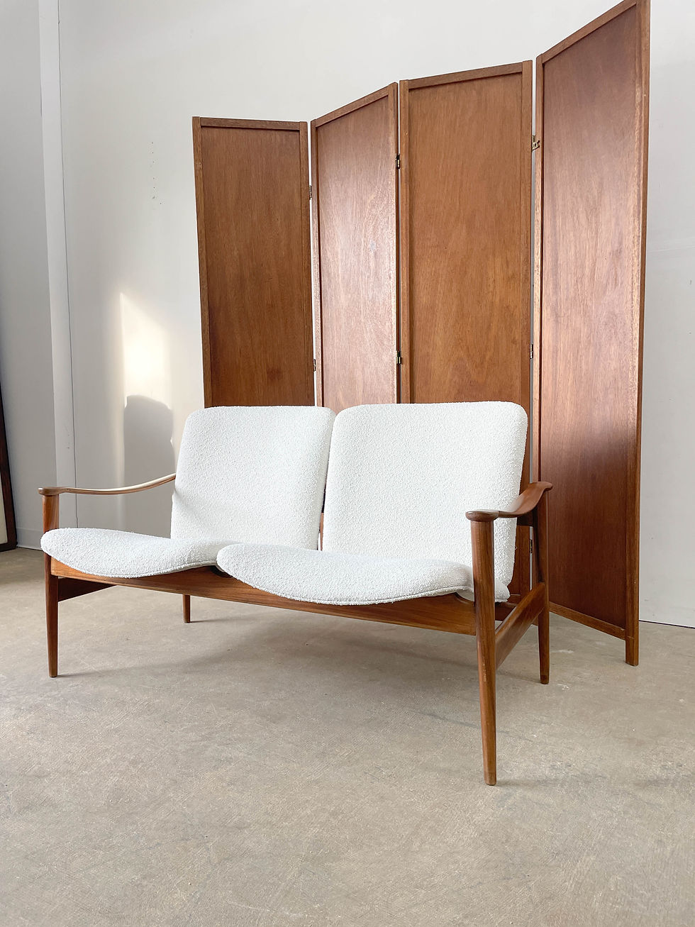 Thumbnail: Fredrick Kayser Style Mahogany Loveseat