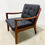 Thumbnail: Ole Wanscher Teak Senator chair with leather cushions 