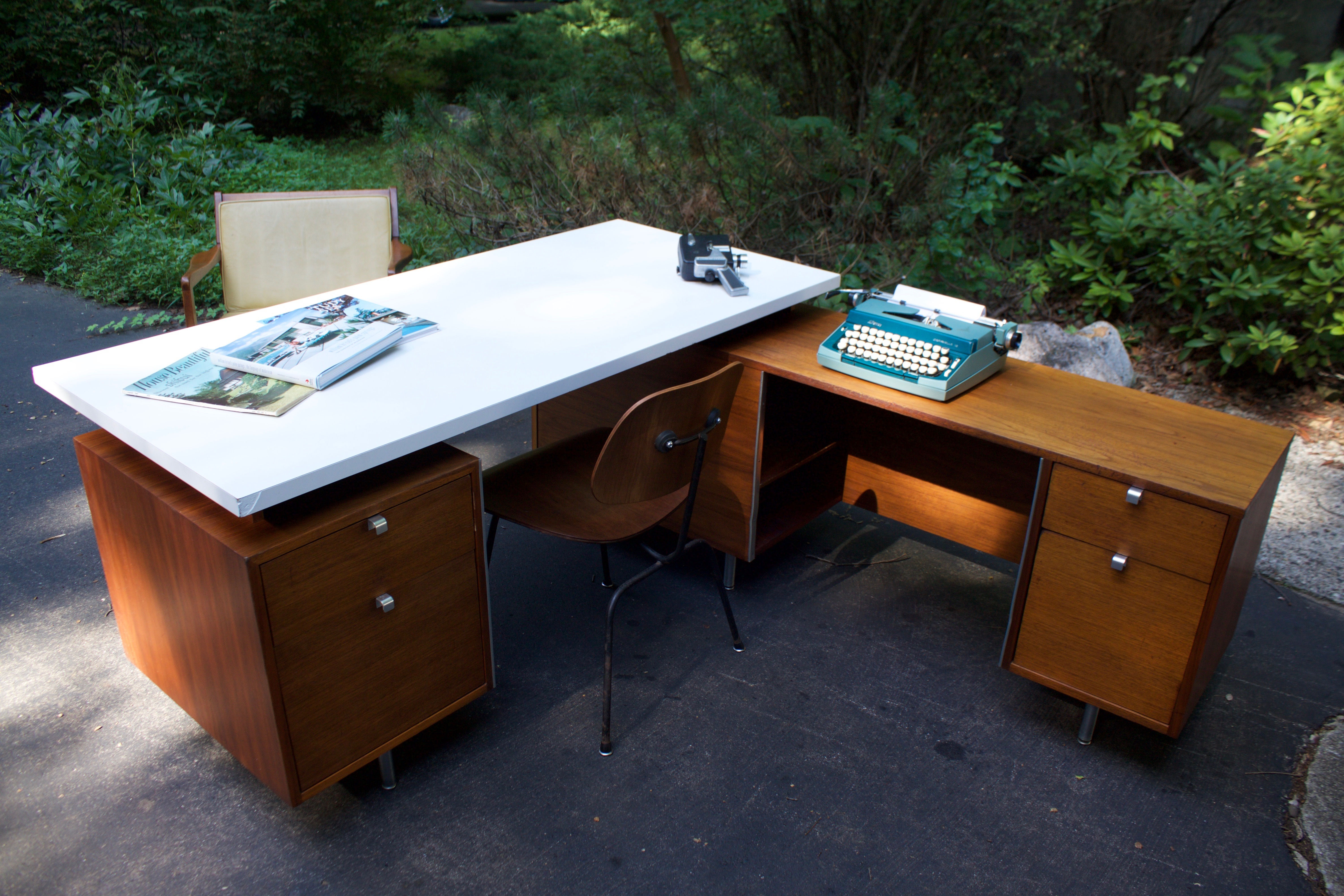 George Nelson Herman Miller Executive Desk and Return