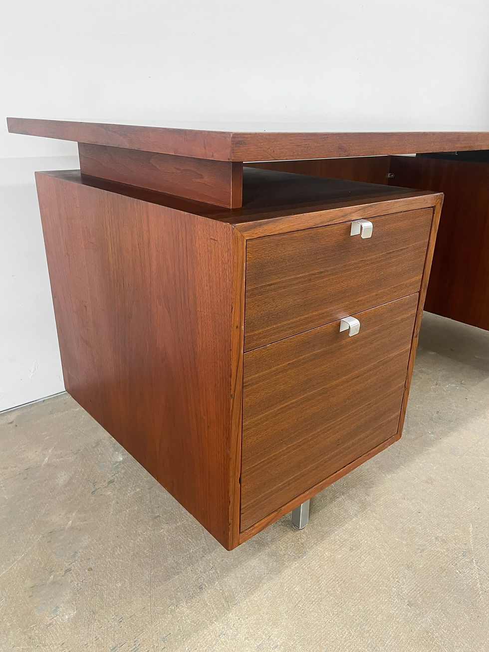 Thumbnail: George Nelson EOG Desk with Walnut modesty panel