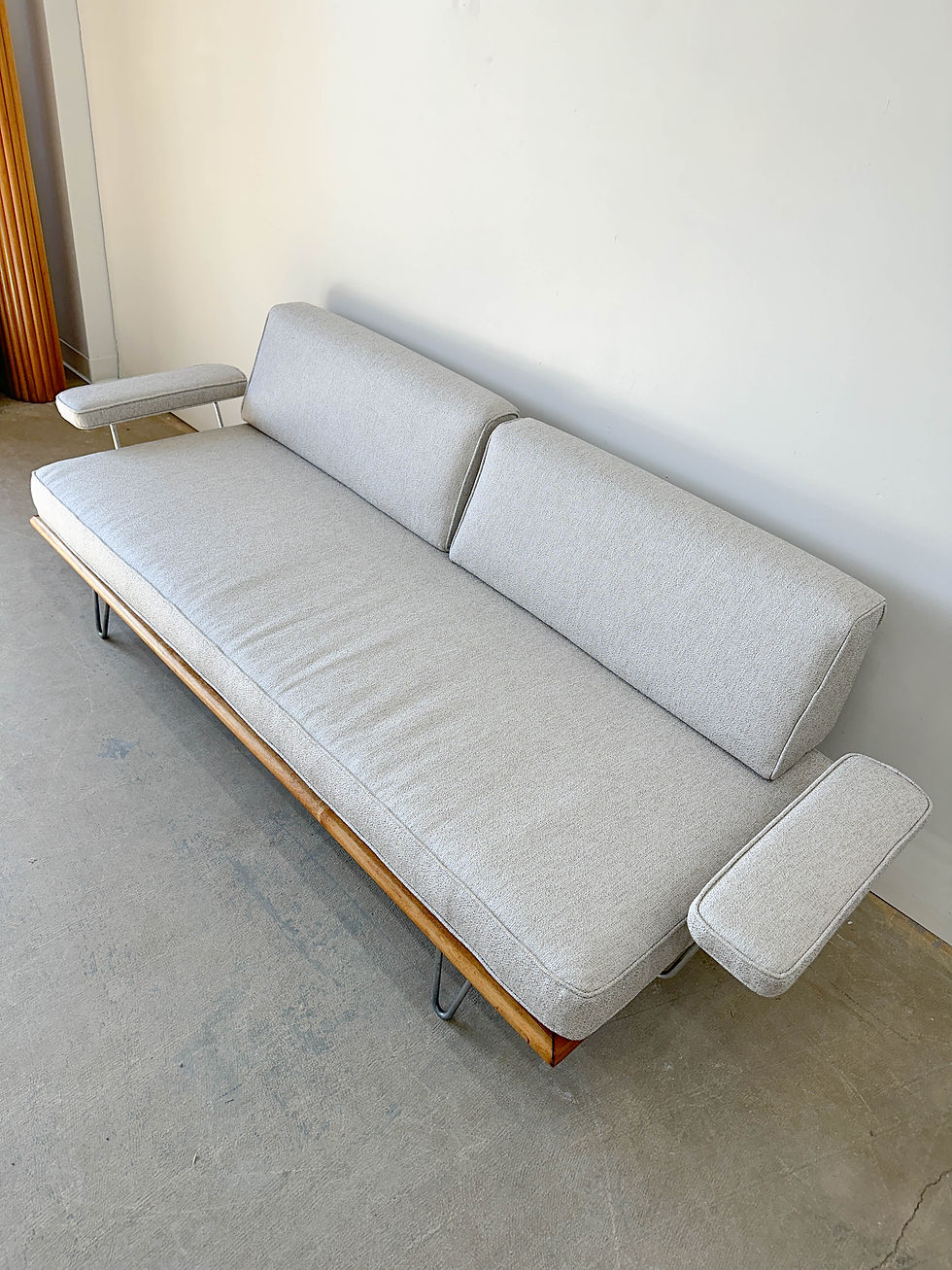 Thumbnail: George Nelson Vintage Hairpin Daybed with Arms