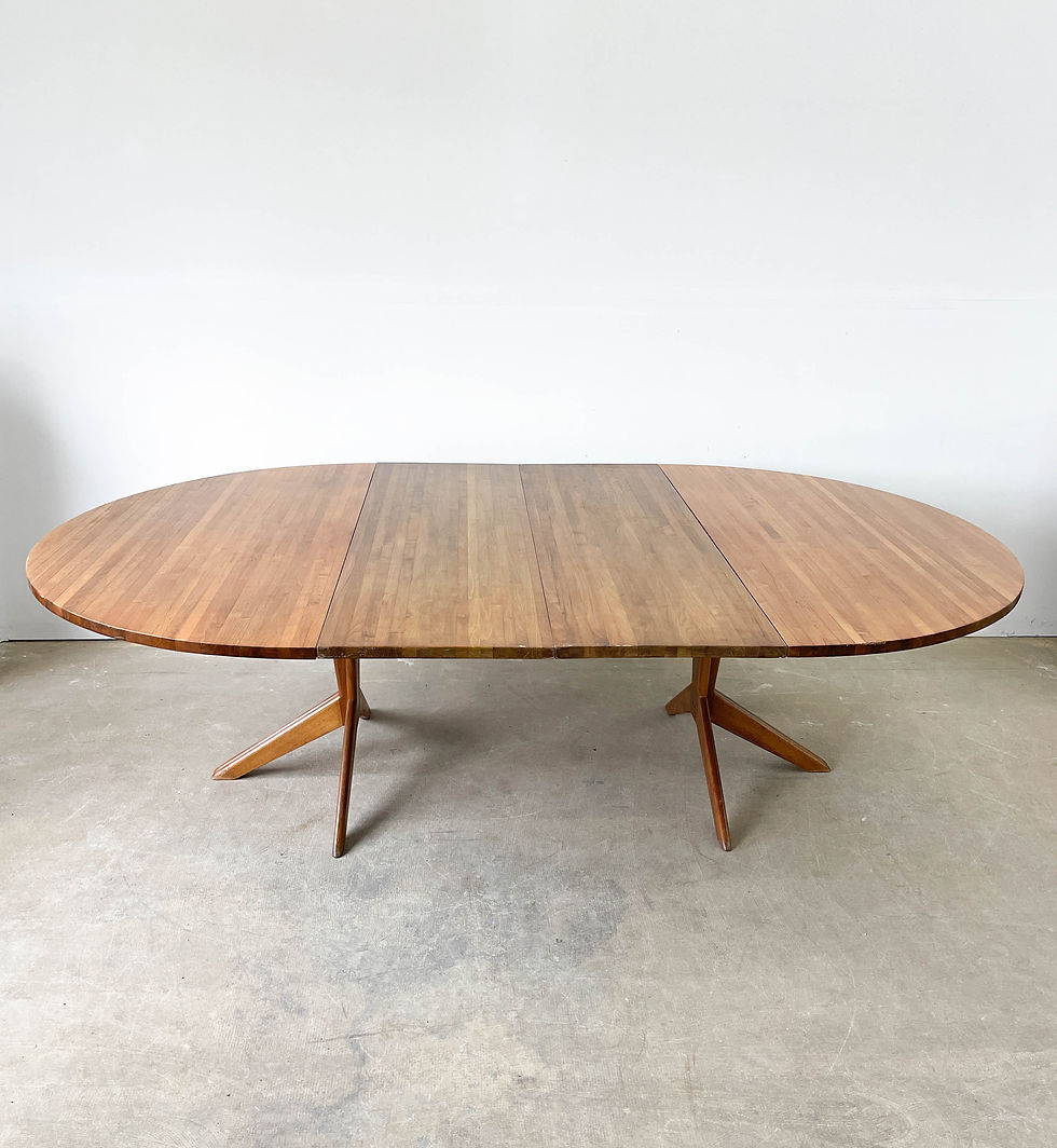 Thumbnail: Mel Smilow Large Vintage Expanding Dining Table