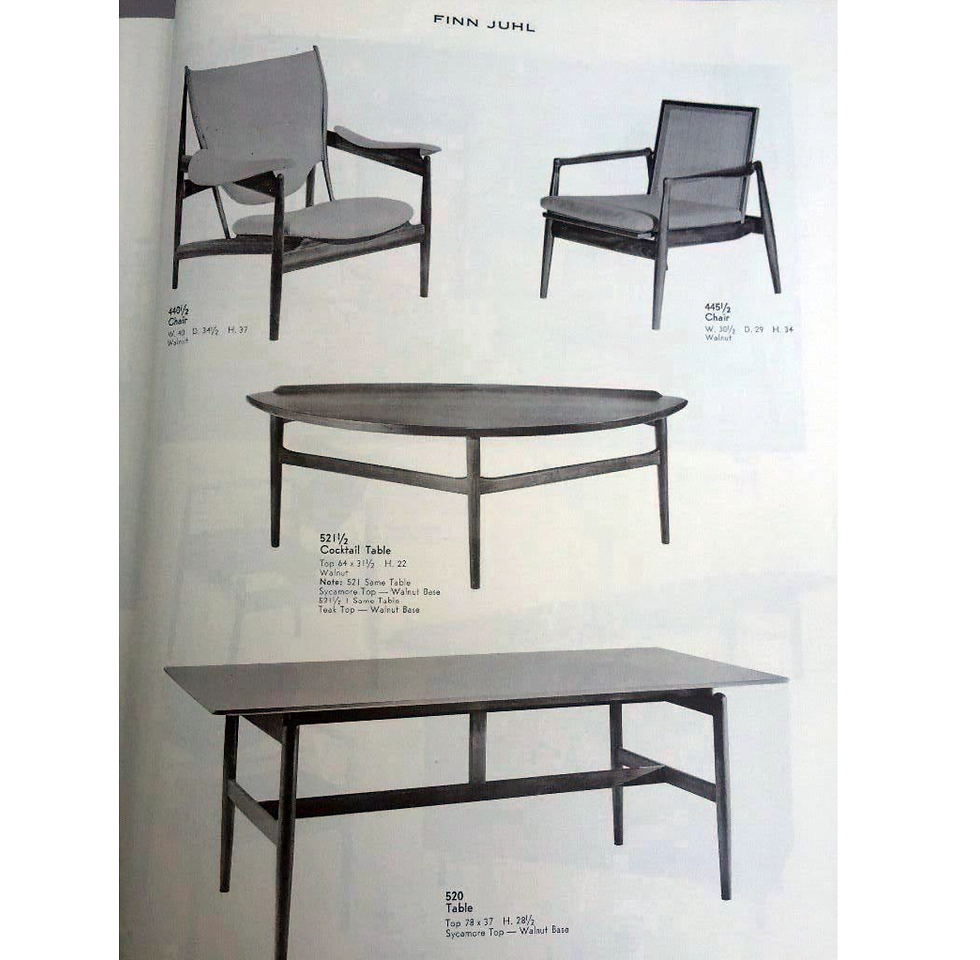 Thumbnail: Rare Finn Juhl 521 1/2 Table by Baker Furniture