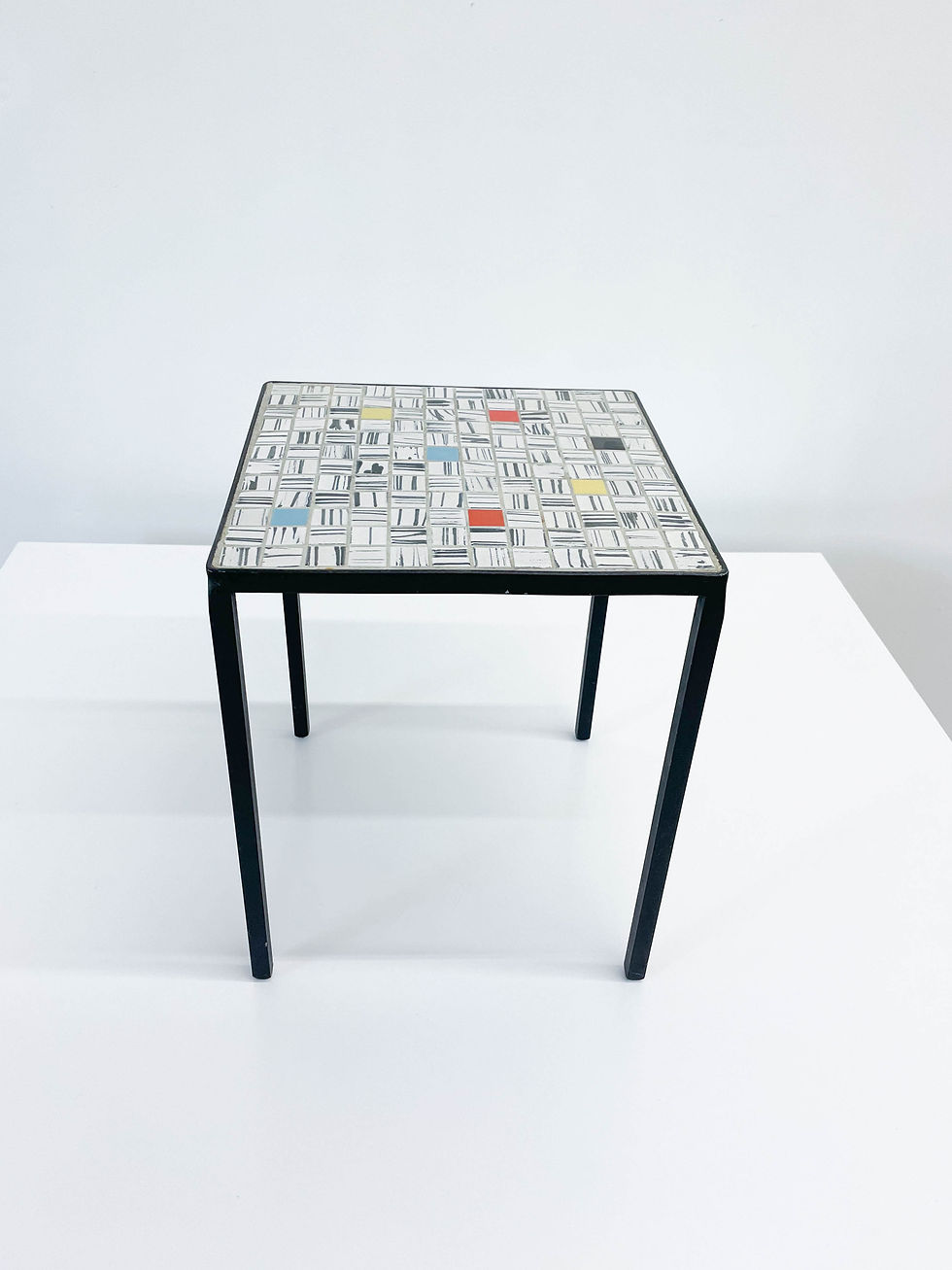 Thumbnail: Mid Century Modern Abstract Tile Top Table
