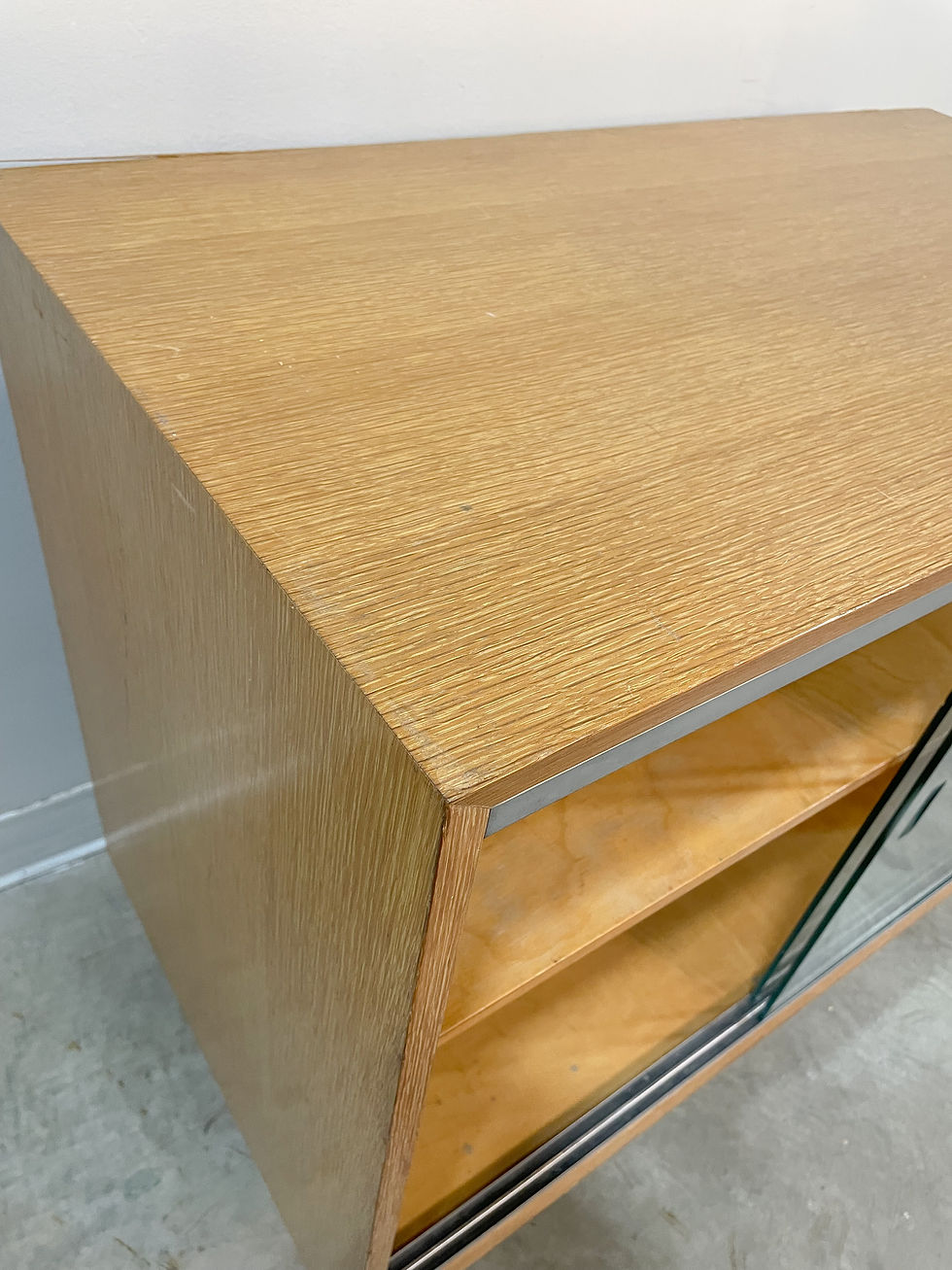 Thumbnail: George Nelson 1950s Glass door BCS Cabinet by Herman Miller