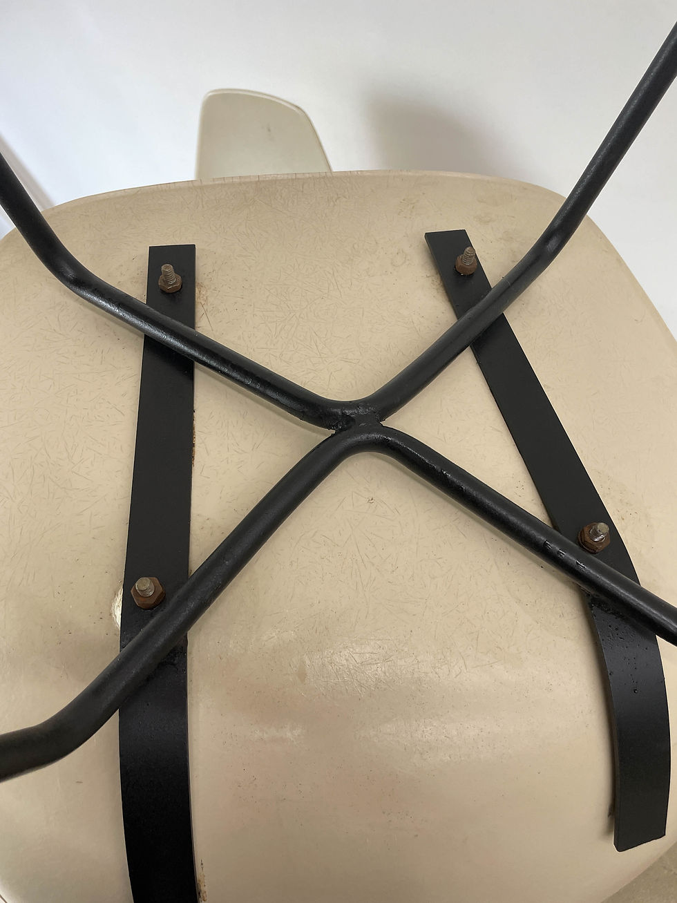 Thumbnail: Mel Abitz white scoop chairs for Scope