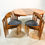 Thumbnail: Hans Olsen Walnut Roundette dining set with 6 chairs