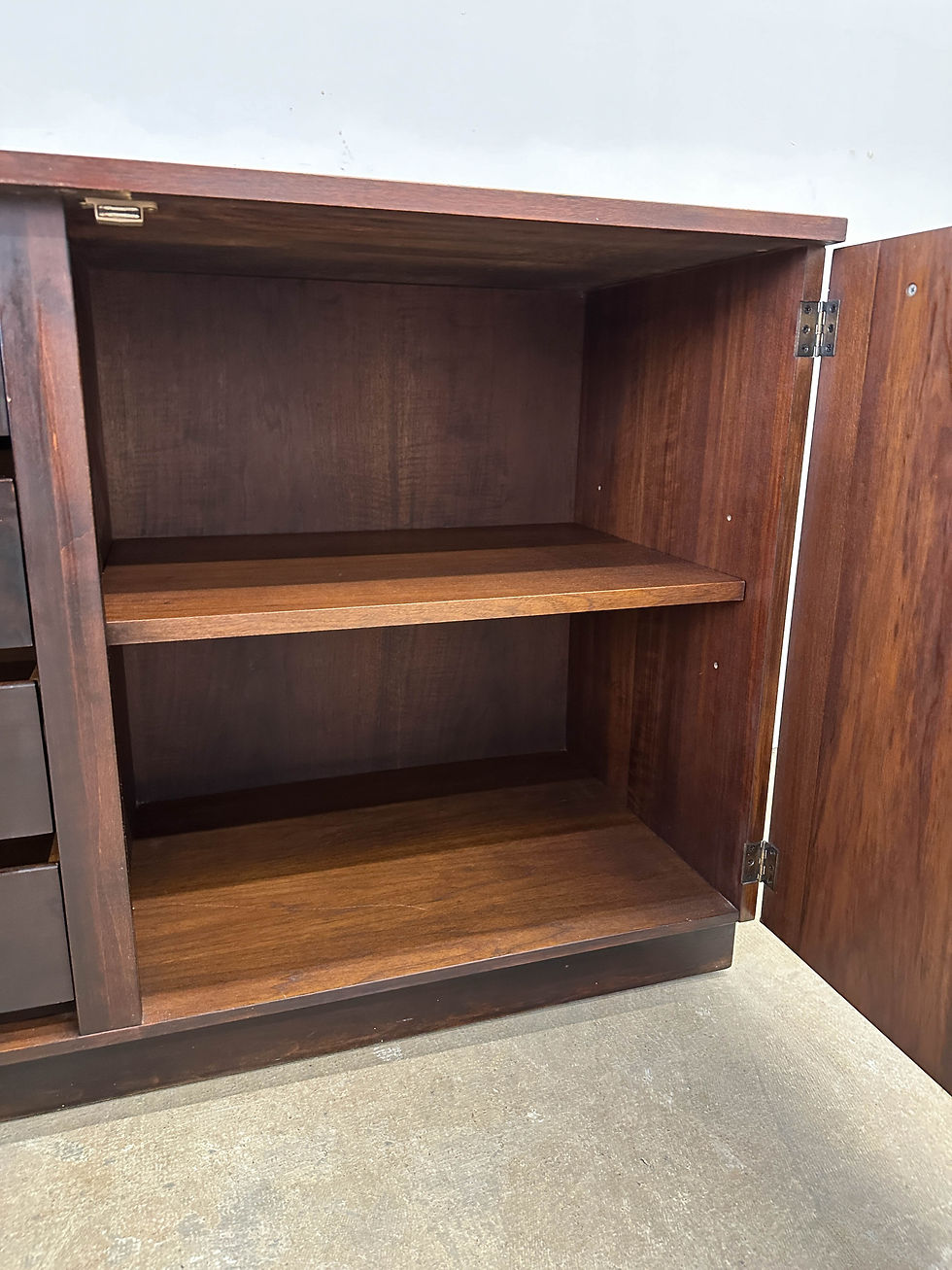 Thumbnail: Mid Century Modern Walnut and Rosewood Buffet Cabinet