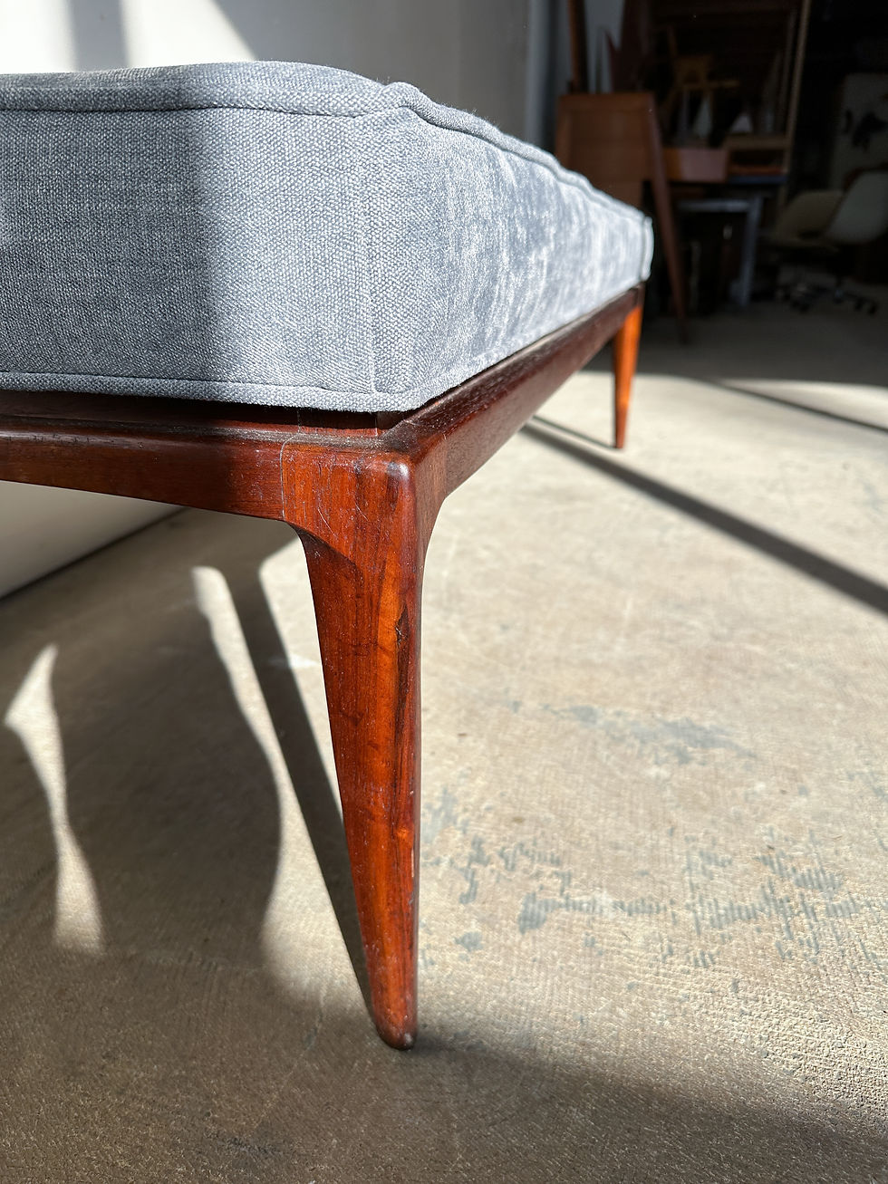 Thumbnail: Erwin Lambeth Upholstered Bench