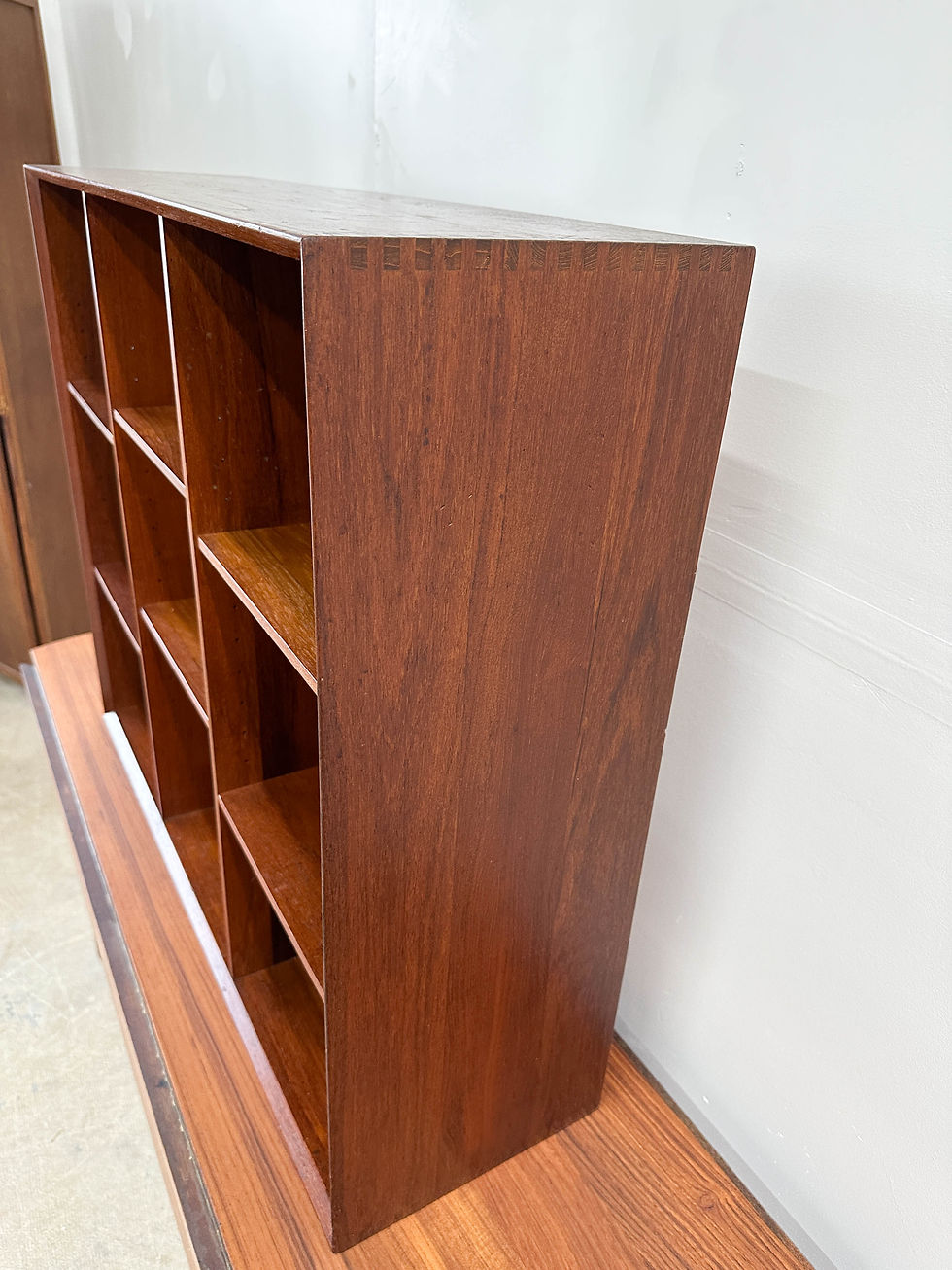 Thumbnail: Peter Hvidt Solid Teak Bookcase for Soborg Møbler
