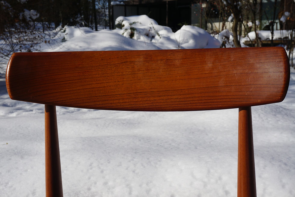Thumbnail: H.W. Klein Danish dining chairs by Bramin