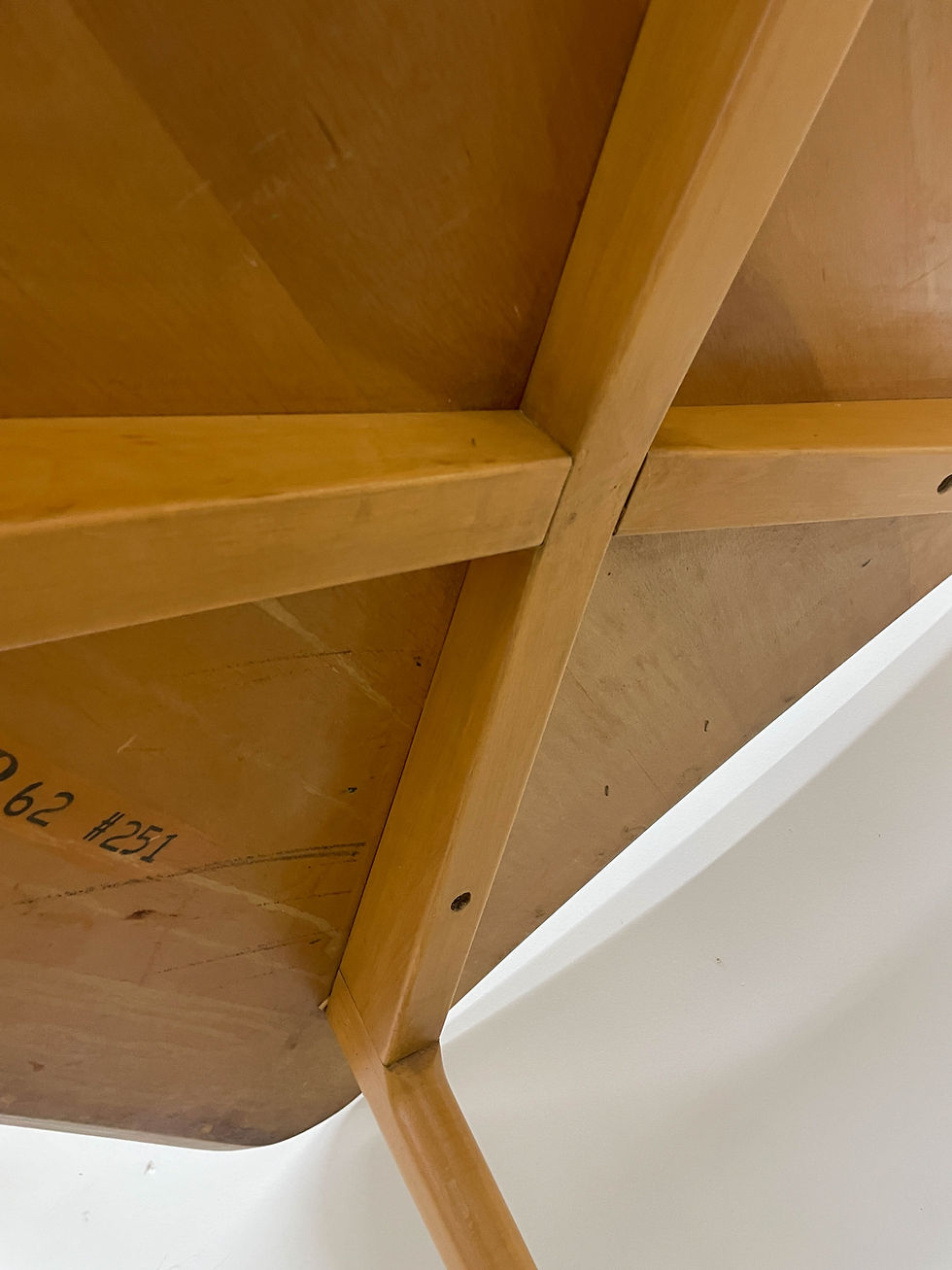 Thumbnail: Early modern Cloud table in beech and walnut
