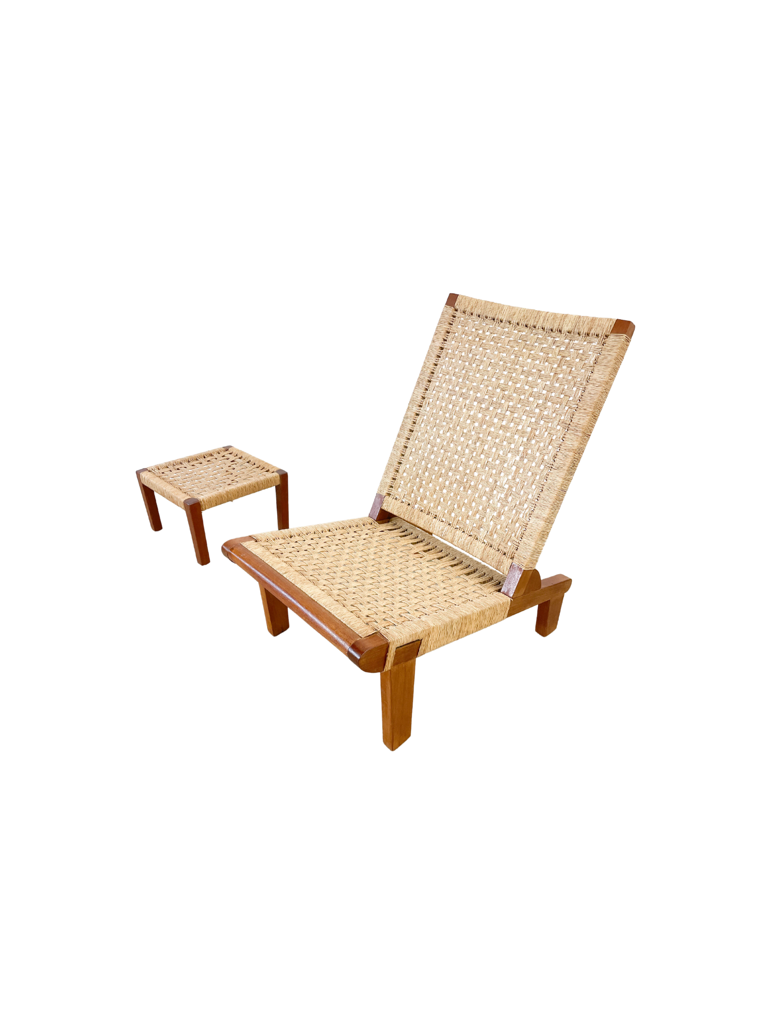 Mexican Modern Lounge chair and side table/ottoman