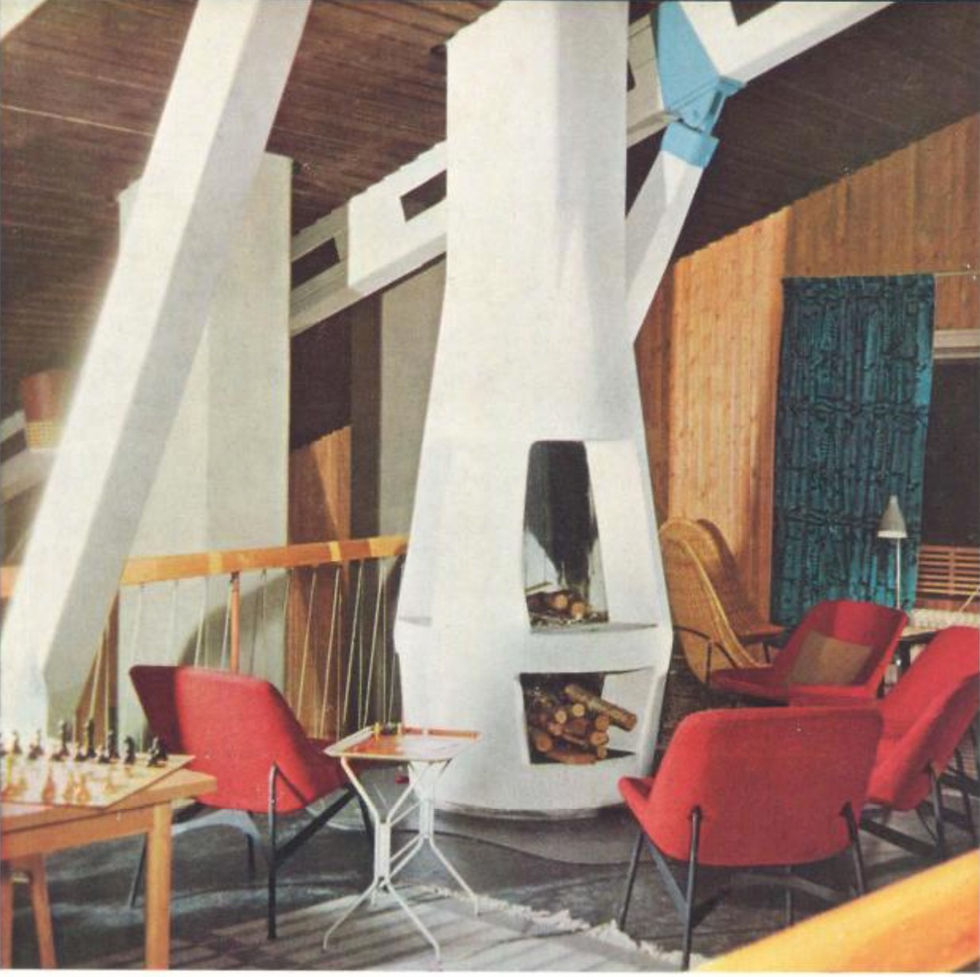 mid-century modern fireplace ideas