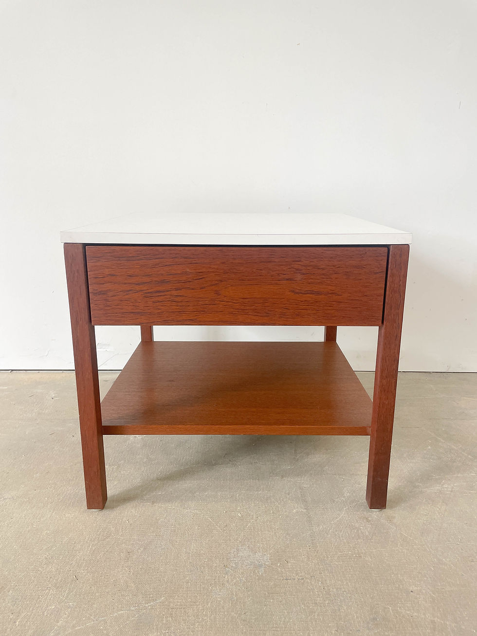 Thumbnail: Florence Knoll Teak Nightstand / side table for Knoll Associates