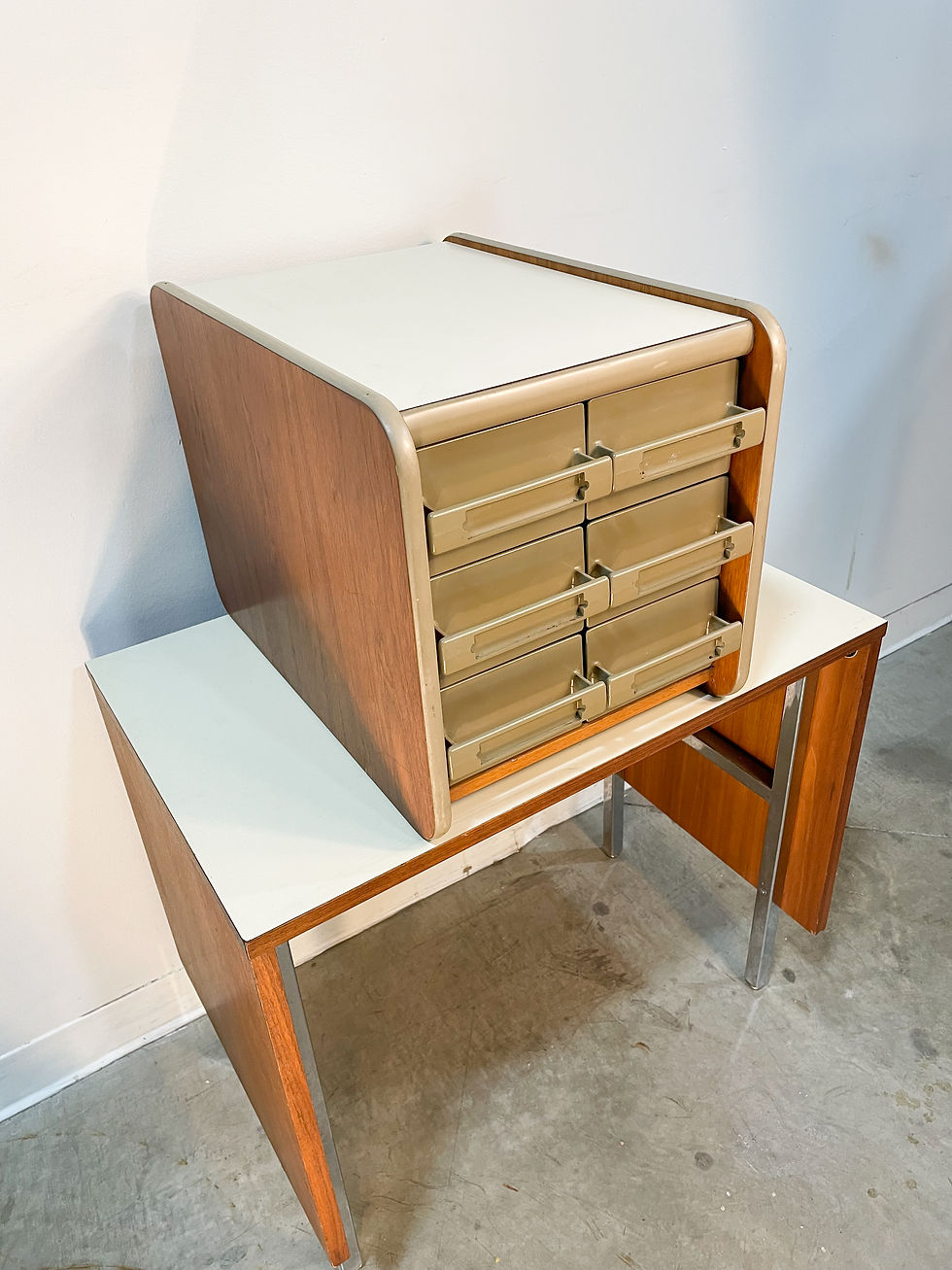 Thumbnail: Rare Herman Miller Small File Card Cabinet 1960s