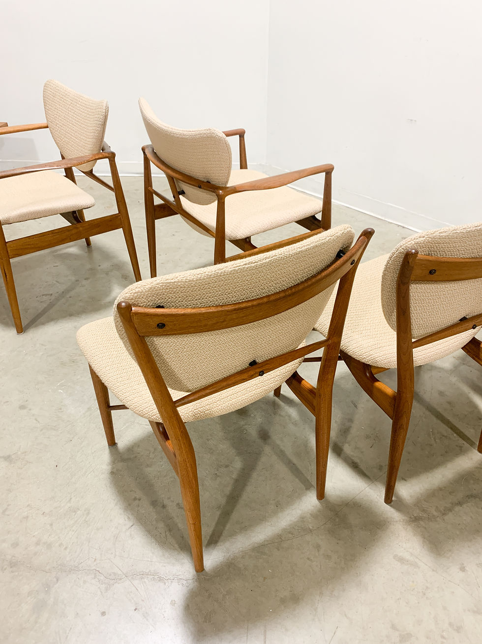 Thumbnail: Rare Finn Juhl Baker 1950s Dining set