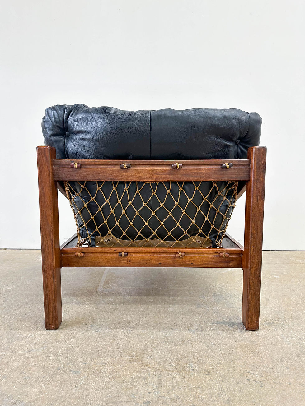 Thumbnail: Jean Gillon Brazilian Rosewood and Leather Tijuca Lounge Chair