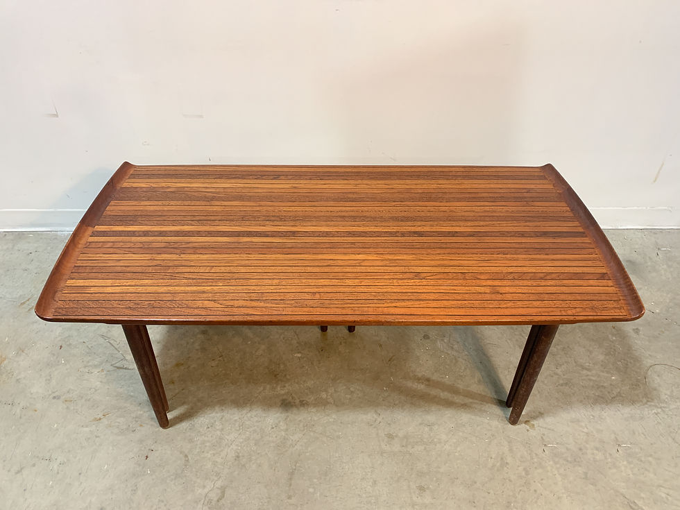 Thumbnail: Rare Hvidt Danish Coffee table and satellite table set