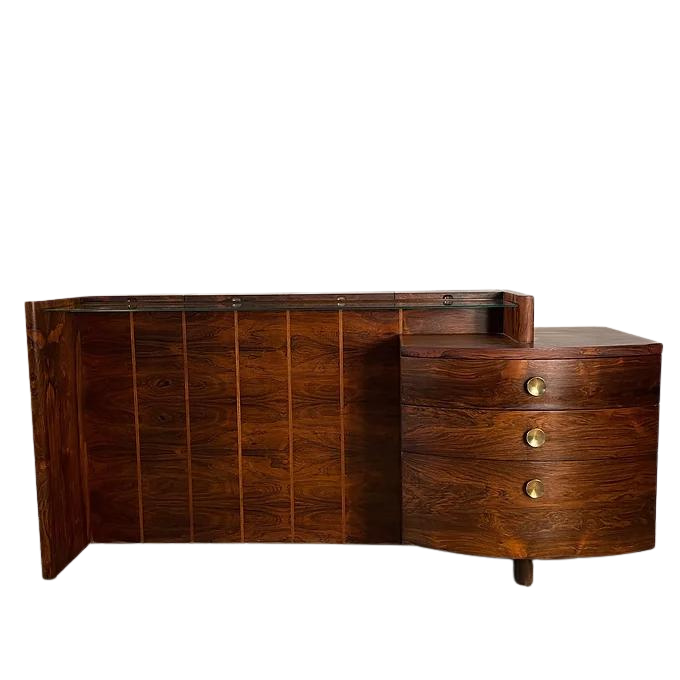 Gilbert Rohde Brazilian Rosewood Vanity for Herman Miller