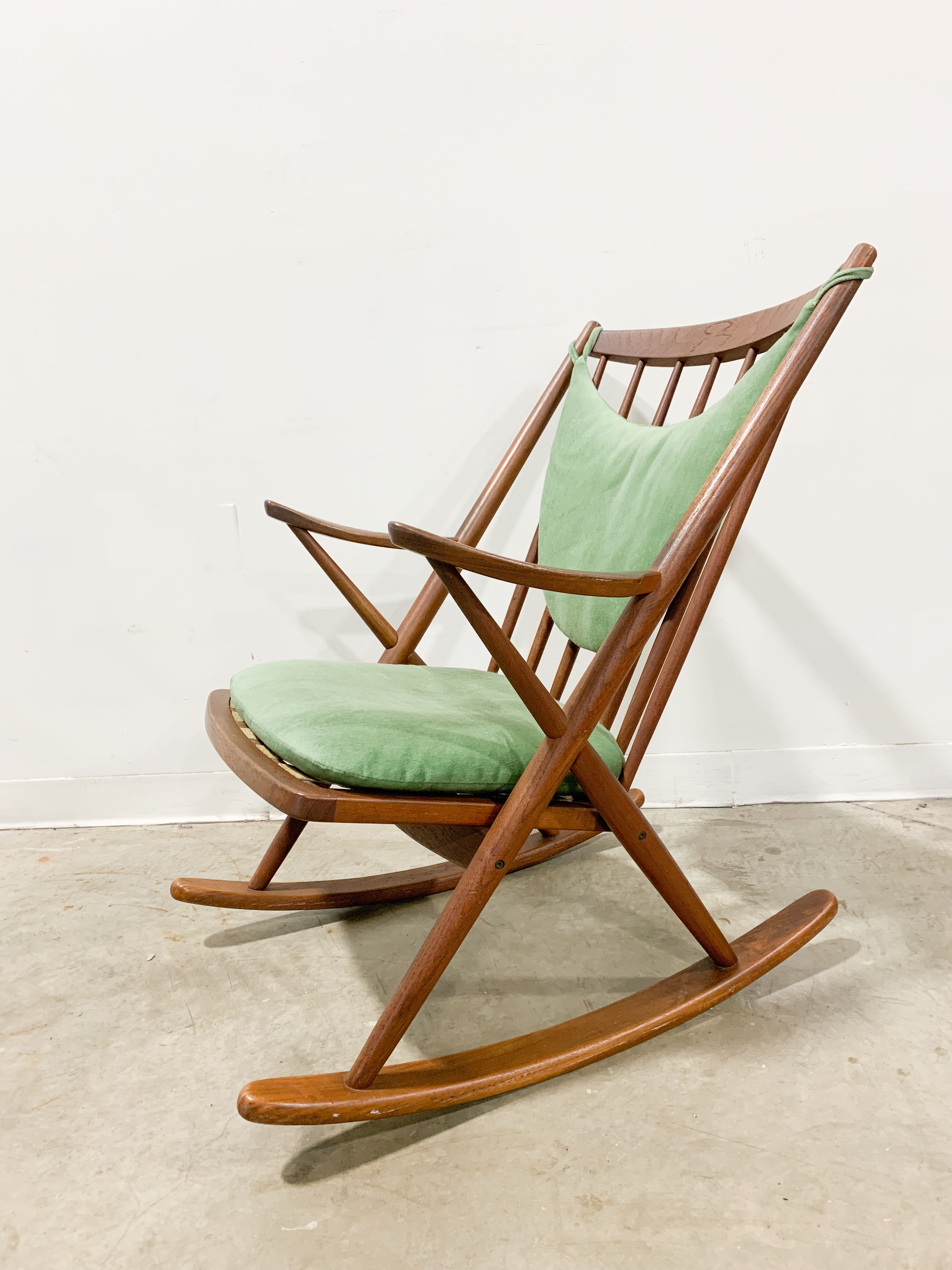 Danish Mid Century Modern Rocking chair by Bramin