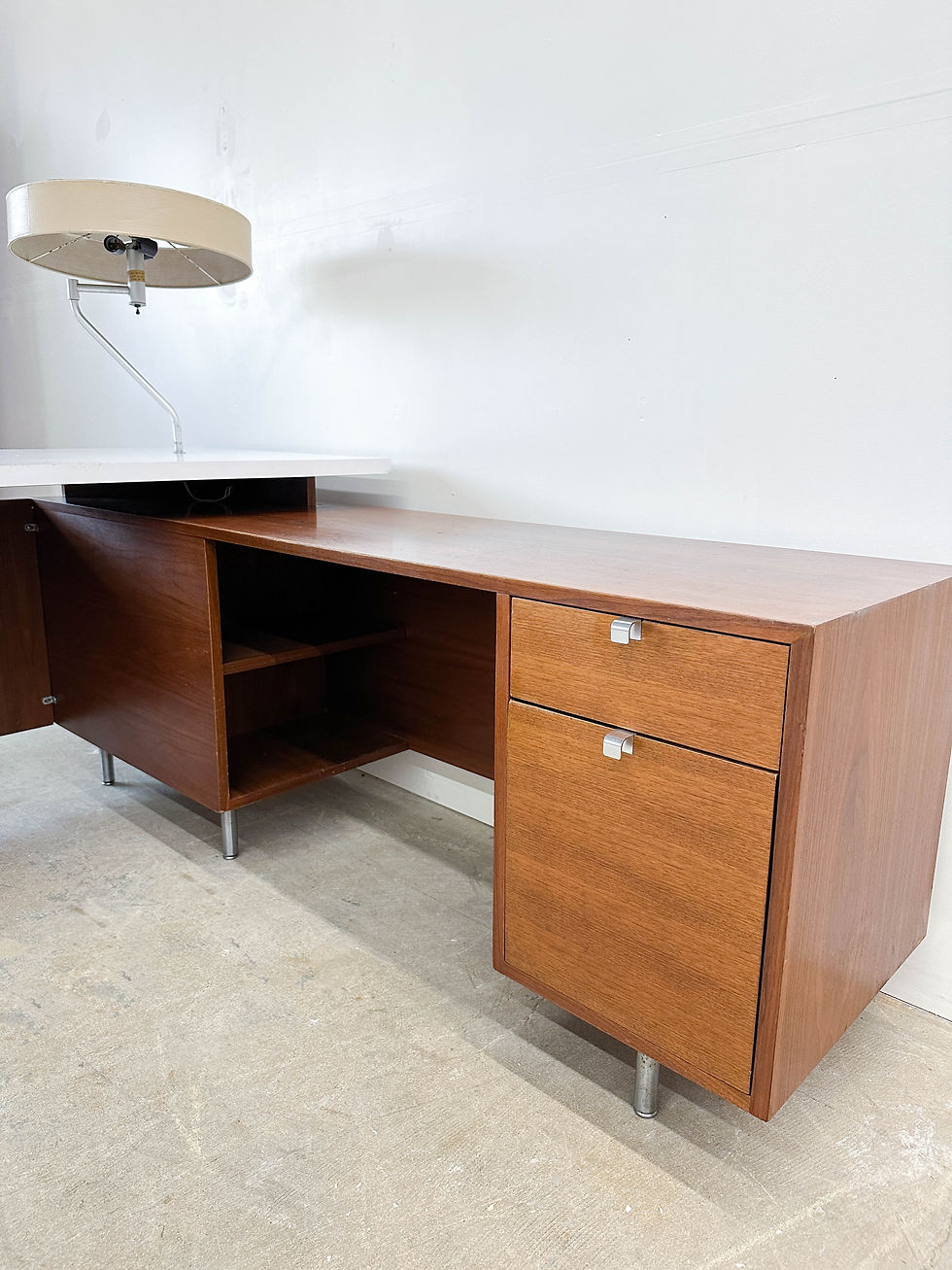 Thumbnail: George Nelson EOG Desk and Credenza with Lamp