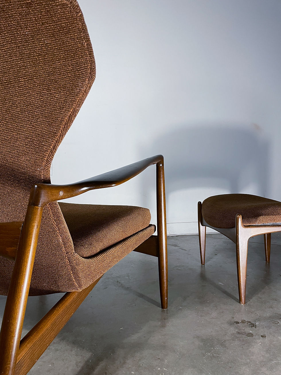 Thumbnail: Rare Selig Fanback chairs by Kofod Larsen