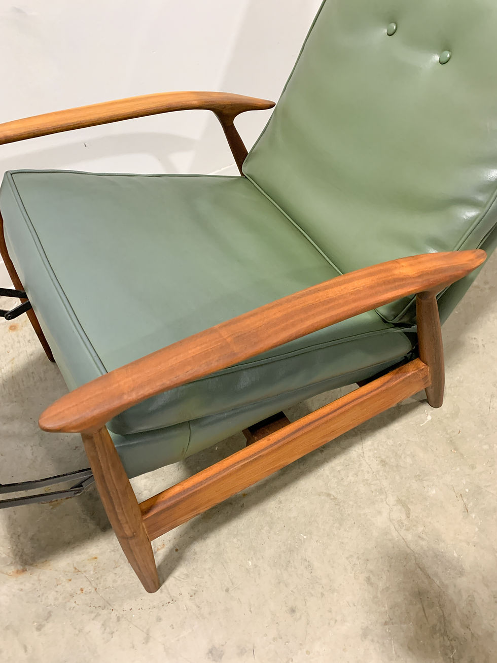 Thumbnail: Milo Baughman Walnut Recliner