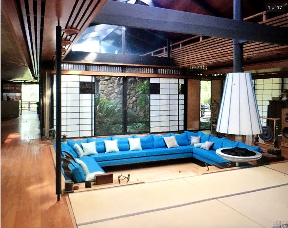 mid-century modern fireplace