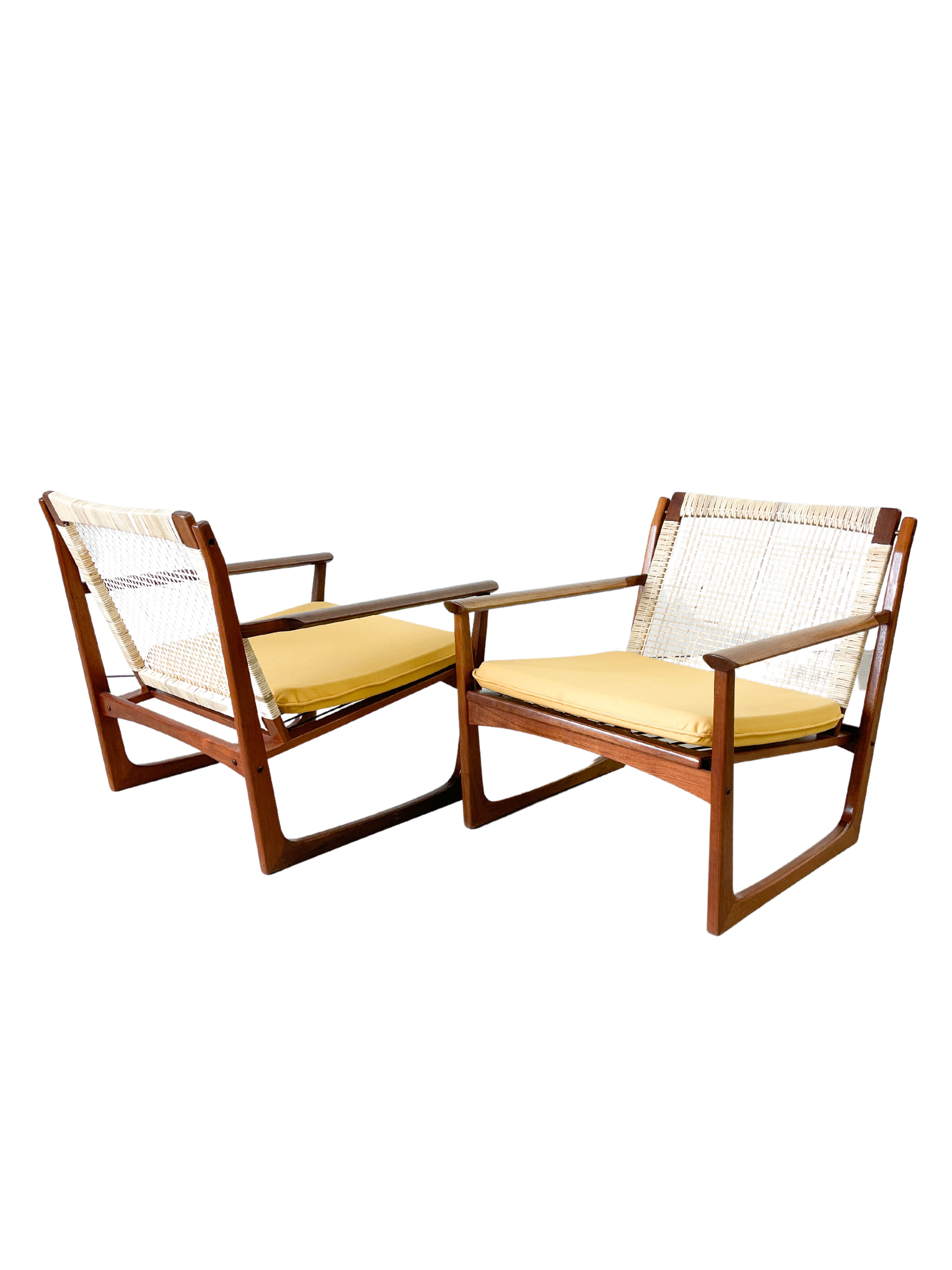 Hans Olsen Cane Back Lounge Chairs