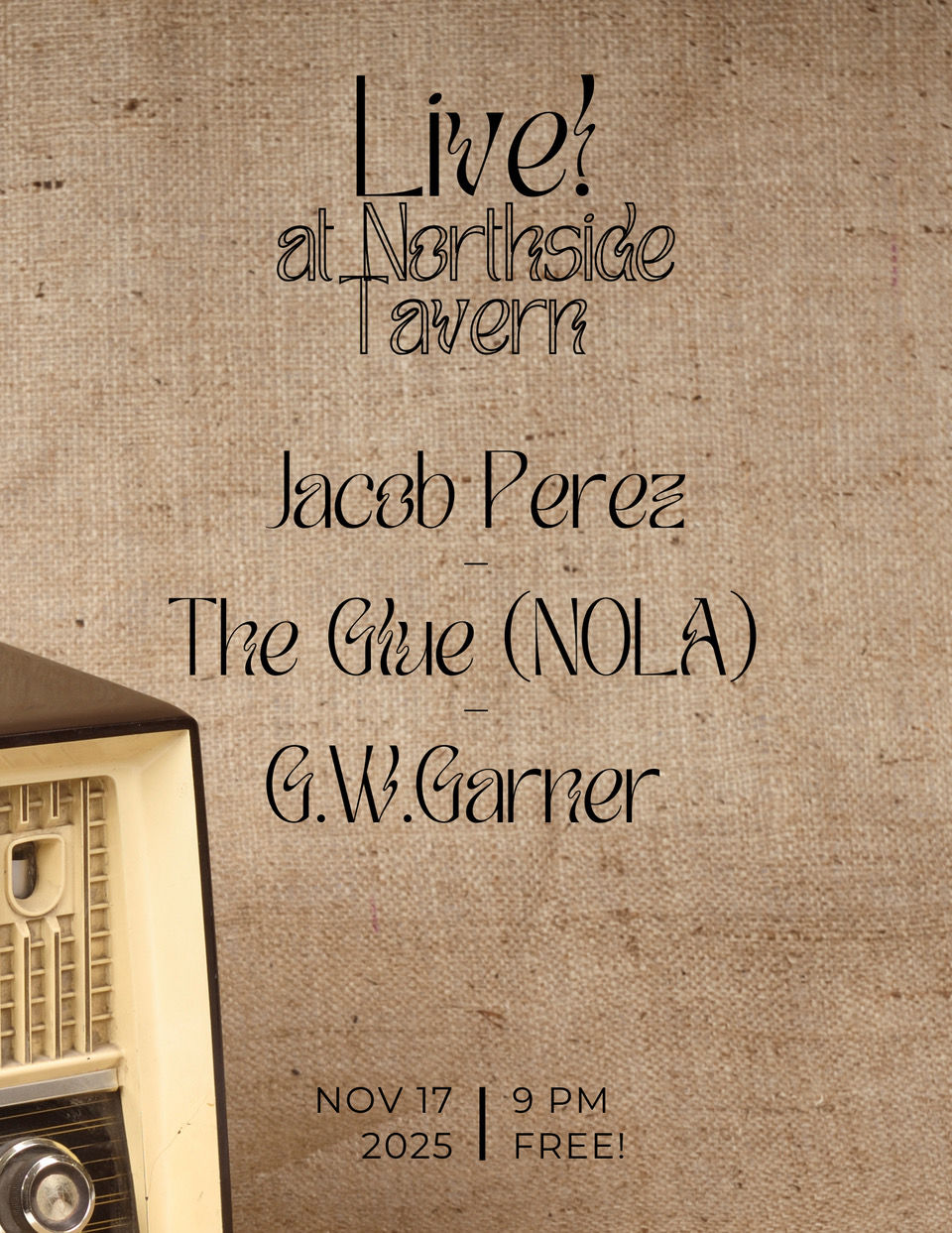 Jacob Perez//The Glue//G.W.Garner