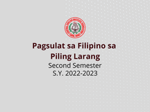 Pagsulat sa Filipino sa Piling Larang