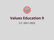Values Education 9