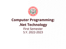 Computer Programming (.Net)