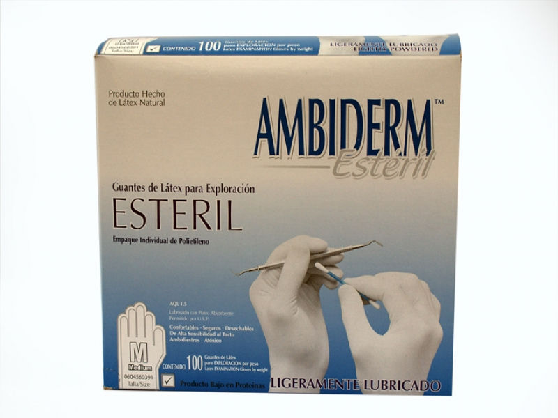 GUANTE DE LATEX ESTÉRIL.