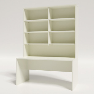 Desk 1500 x 750 With Hutch 2100H no doors