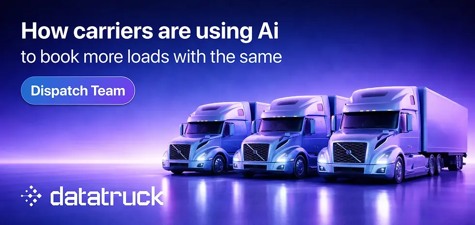 How Carriers Are Using AI to Book More Loads With the Same Dispatch Team