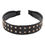 Thumbnail: Hdh3133bk - Black Leather With Stud Fashion Headband