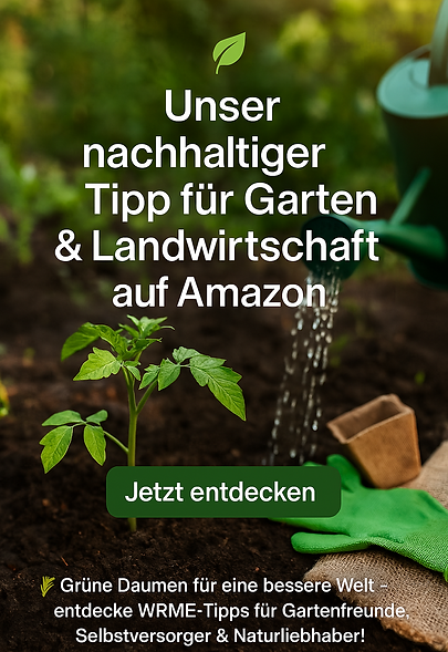 WRME-Gartentipps für nachhaltiges Gärtnern und landwirtschaftliches Zubehör auf Amazon.