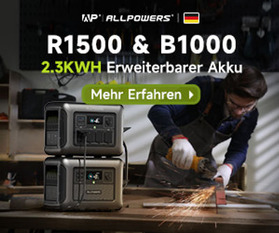 wrme, ALLPOWERS R1500 & B1000 – 2.3 kWh erweiterbarer Akku