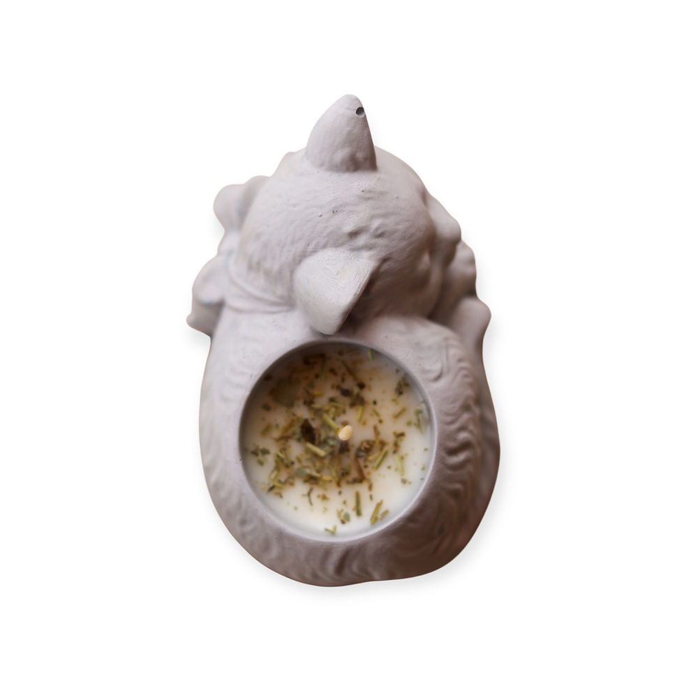 Miniatura: Vela Gatito con Causa | Diseño Artesanal en Concreto y Mármol